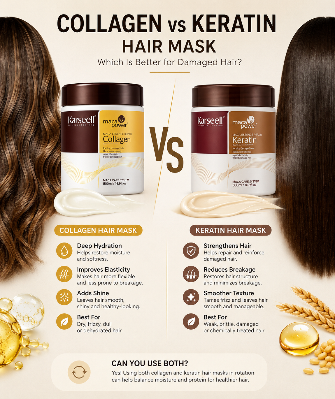Collagen vs Keratin Hair Mask: Which Is Better for Dry, Damaged, and Frizzy Hair?