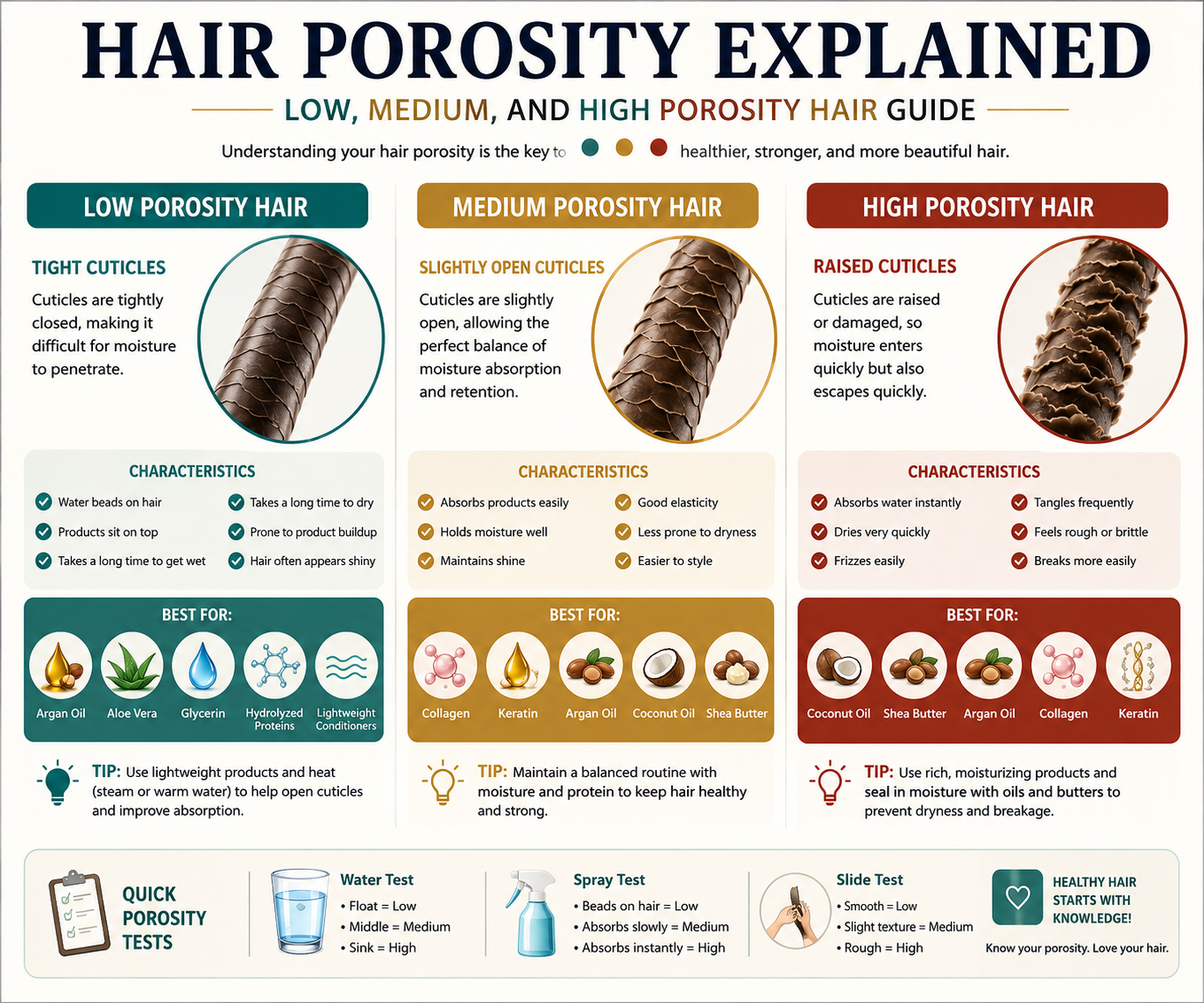 air Porosity Explained: Low, Medium, and High Porosity Hair Guide